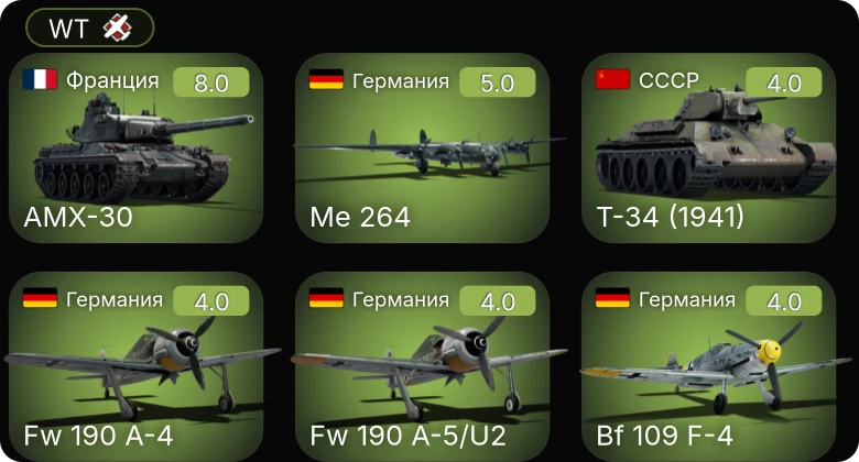 WT — 5 ранг: 1шт