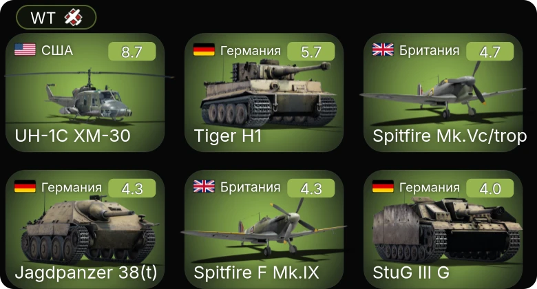 WT — 5 ранг: 1шт