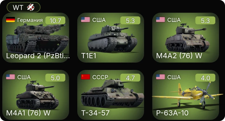 WT — 7 ранг: 1шт