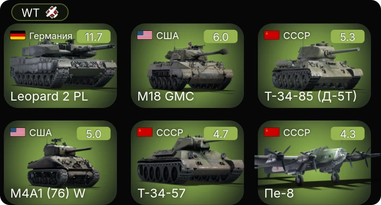 WT — 8 ранг: 1шт