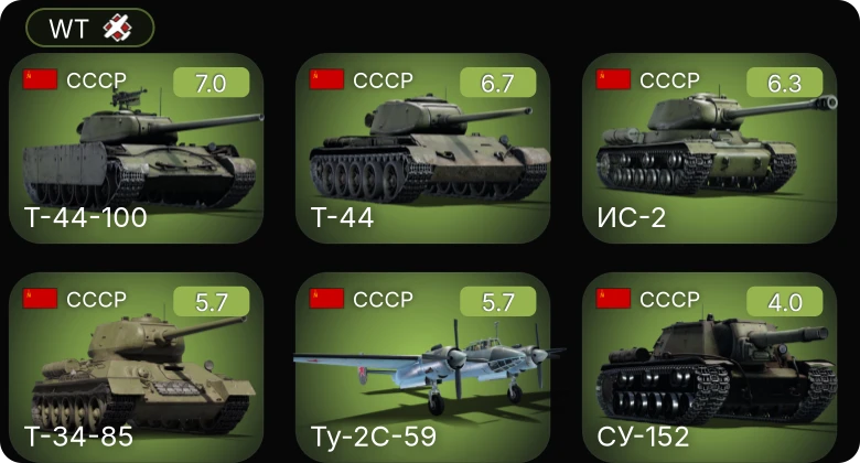 WT — 5 ранг: 1шт