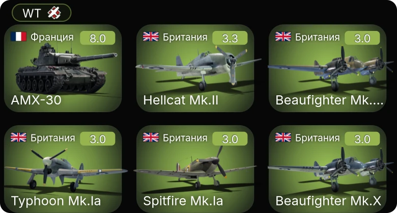 WT — 5 ранг: 1шт