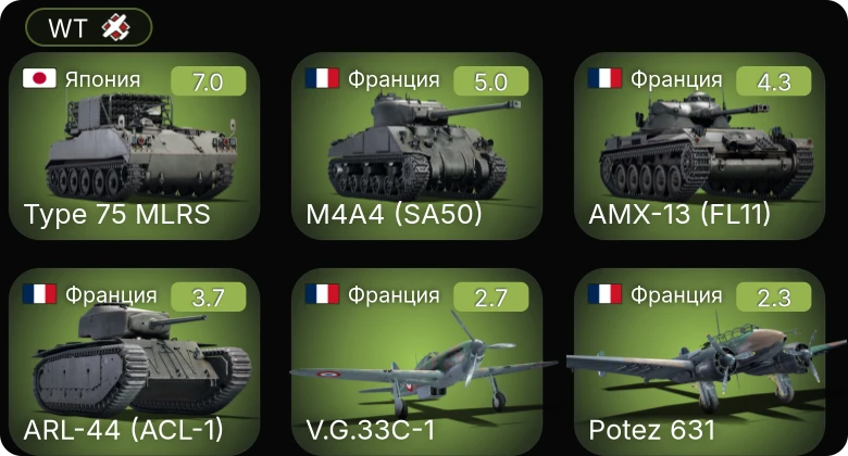 WT — 5 ранг: 1шт