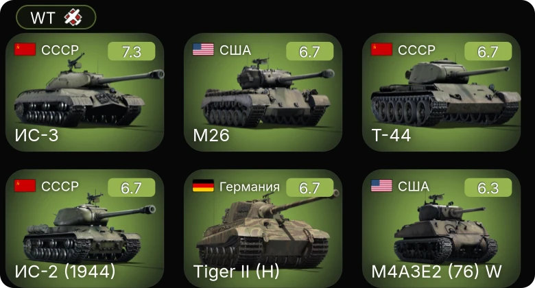 WT — 5 ранг: 1шт