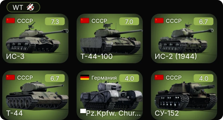 WT — 5 ранг: 2шт