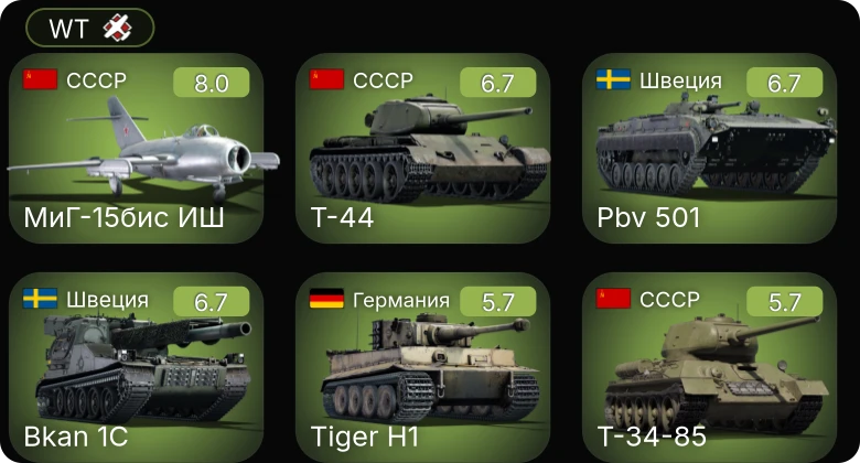 WT — 5 ранг: 1шт