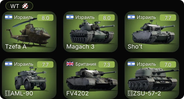 WT — 5 ранг: 2шт
