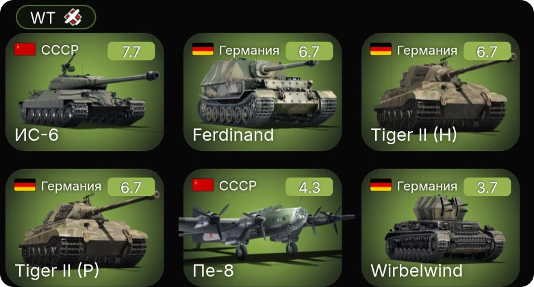 WT — 5 ранг: 1шт