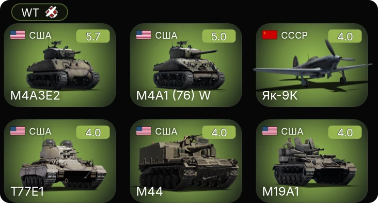 WT — 7 ранг: 1шт