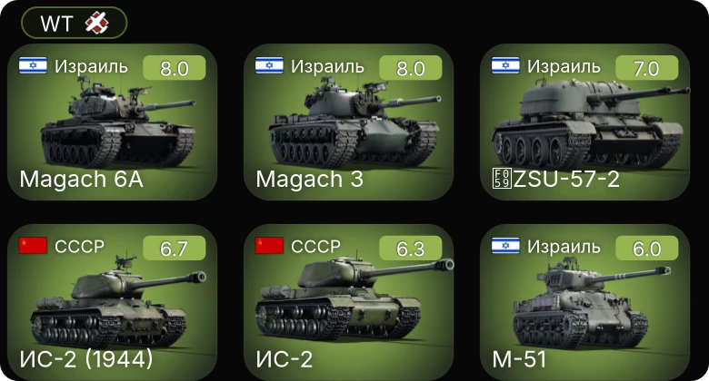 WT — 5 ранг: 2шт