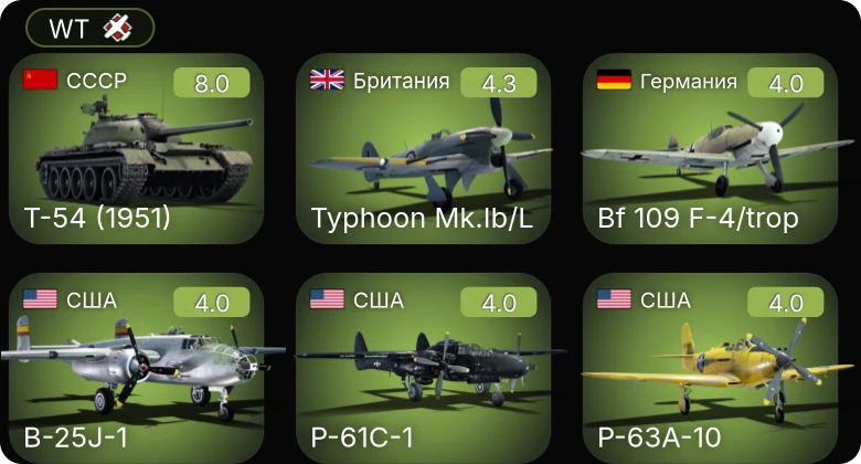 WT — 5 ранг: 1шт