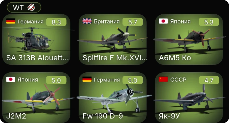 WT — 5 ранг: 1шт