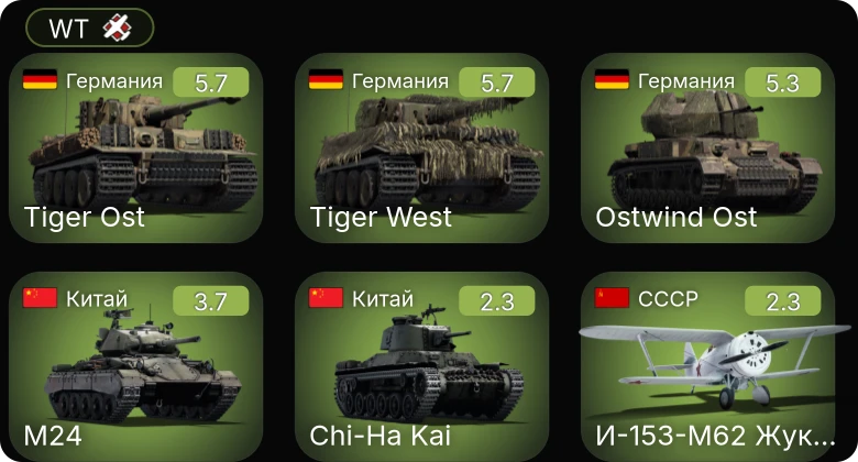 WT — ␗M24 | ␗Chi-Ha Kai | J20 | M2A4 | LVT(A)(1)