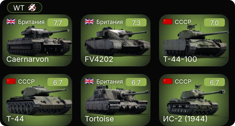 WT — 5 ранг: 2шт