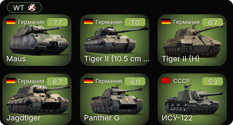 WT — 5 ранг: 1шт