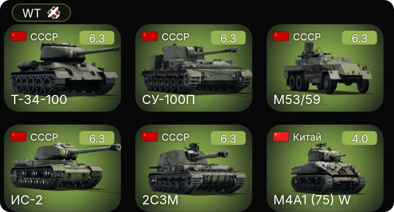 WT — СУ-100П | M53/59 | 2С3М | Т-34-100 | ИС-2