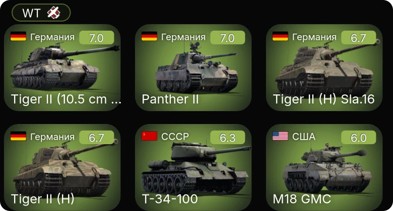 WT — Т-34-100 | M4A3 (76) W | M36B2 | M4A3E2 | M24
