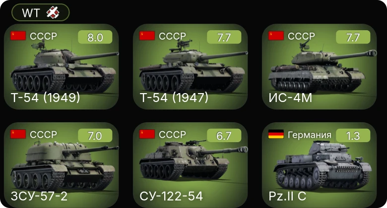 WT — 5 ранг: 5шт