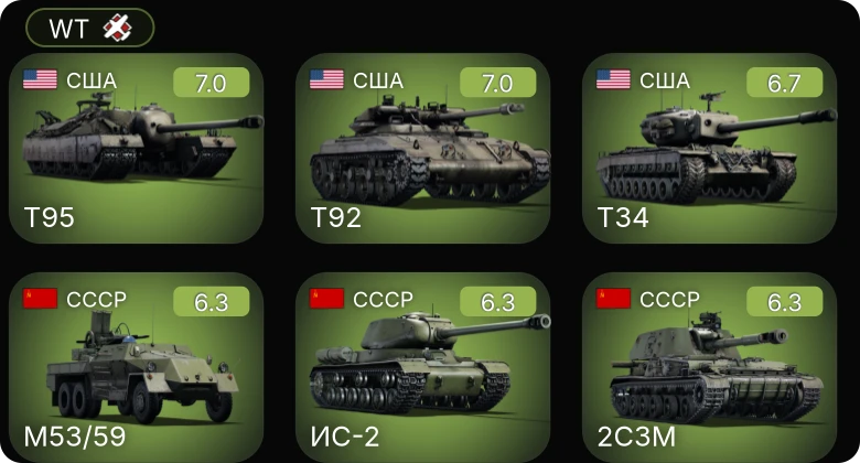 WT — 5 ранг: 1шт