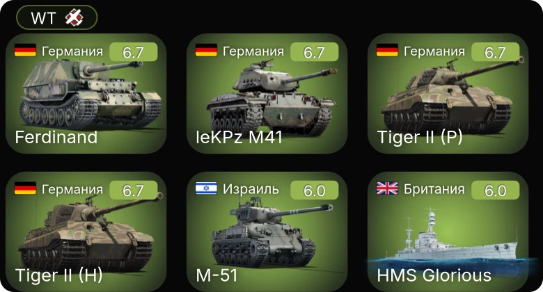 WT — 5 ранг: 1шт