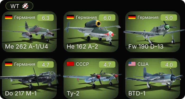 WT — 5 ранг: 1шт