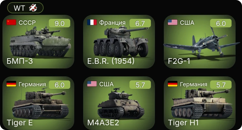 WT — 6 ранг: 1шт