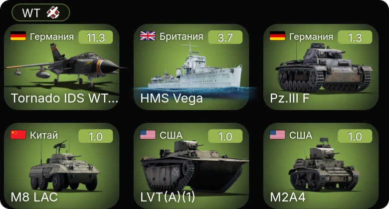 WT — 7 ранг: 1шт