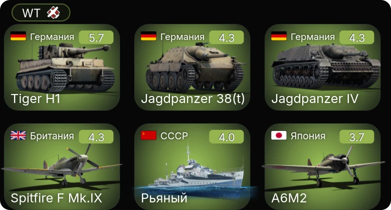WT — Jagdpanzer 38(t) | Spitfire F Mk.IX | Рьяный | Ла-5 | ЛаГГ-3-35