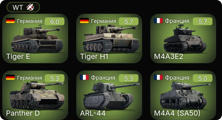 WT — HMAS Tobruk | HMS Armada | ARL-44 (ACL-1) | M4A3E2 | ARL-44