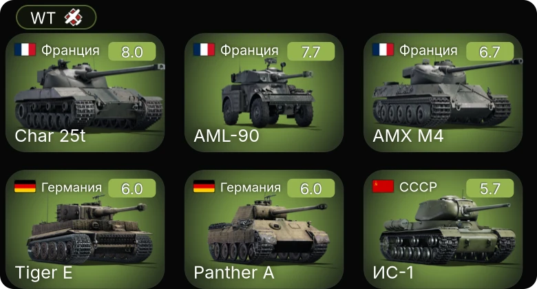 WT — 5 ранг: 2шт