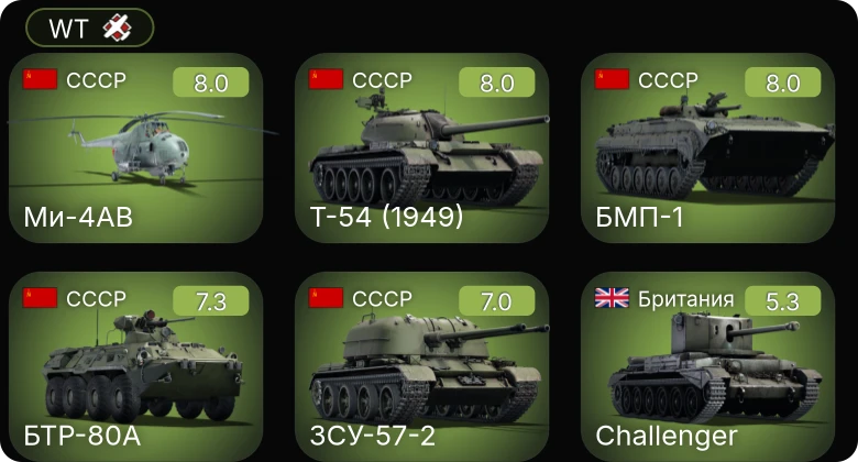 WT — 5 ранг: 5шт