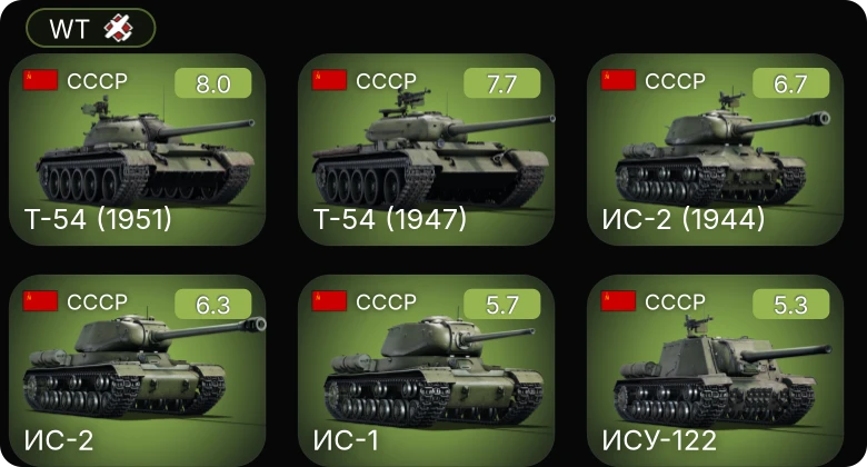 WT — 5 ранг: 2шт