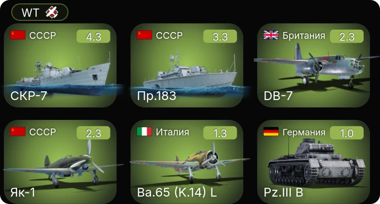 WT — 5 ранг: 1шт