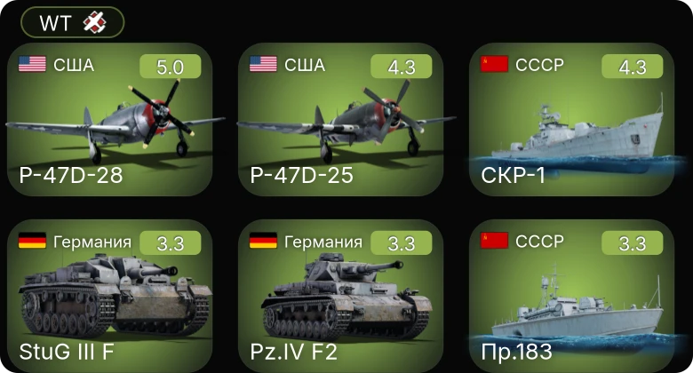 WT — 5 ранг: 1шт
