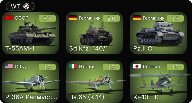 WT — 6 ранг: 1шт