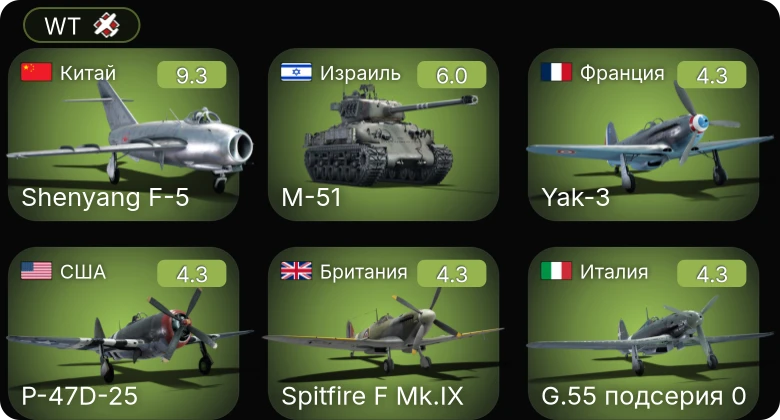 WT — 6 ранг: 1шт