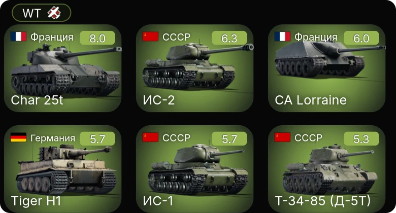 WT — 5 ранг: 1шт