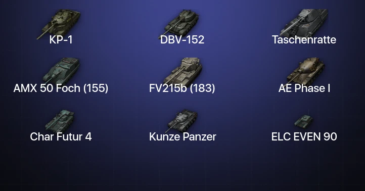 World of Tanks — 25 Топов | DBV-152 | Taschenratte | КР-1 