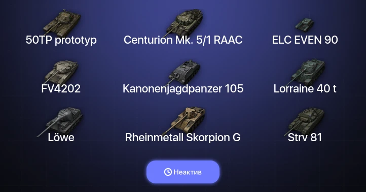 World of Tanks — Неактив | 1 Топ  