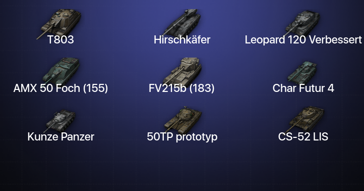 World of Tanks — 23 Топа | Hirschkäfer | Leopard 120 Verbessert | T803 