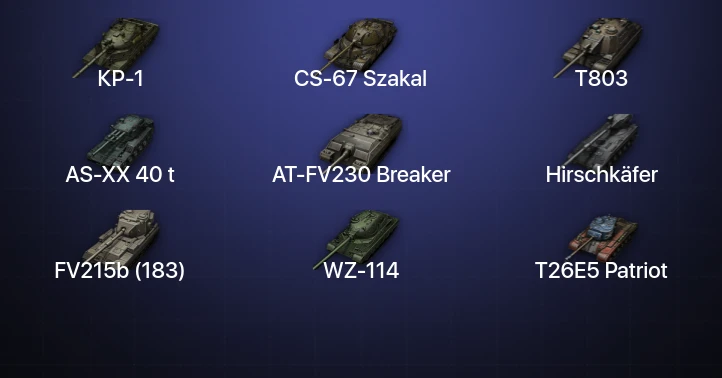 World of Tanks — 16 Топов | CS-67 Szakal | AT-FV230 Breaker | AS-XX 40 t | Hirschkäfer 