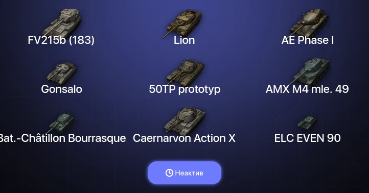 World of Tanks — Неактив | 14 Топов  
