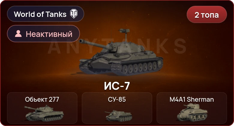 World of Tanks — Неактив | 2 Топа  