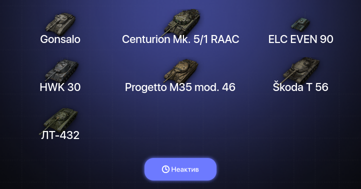 World of Tanks — Неактив | 7 Топов  