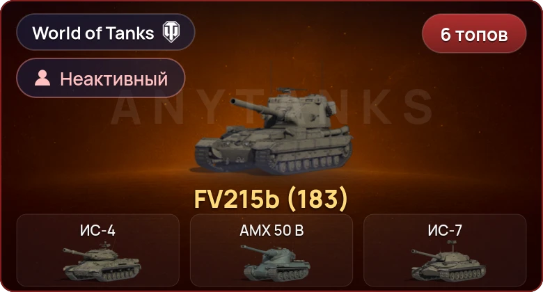World of Tanks — Неактив | 6 Топов  