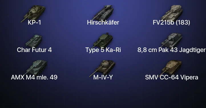 World of Tanks — 8 Топов | Hirschkäfer | КР-1 
