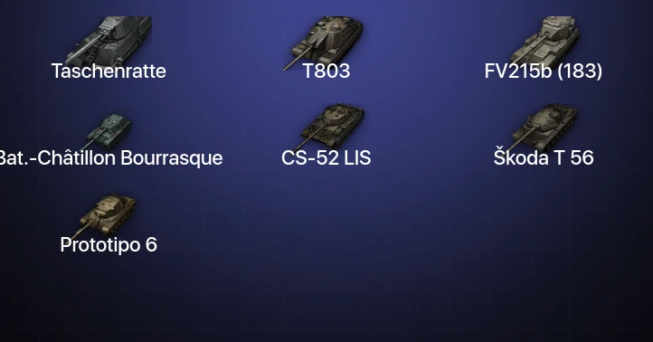 World of Tanks (EU) — 15 Топов | Taschenratte | T803 