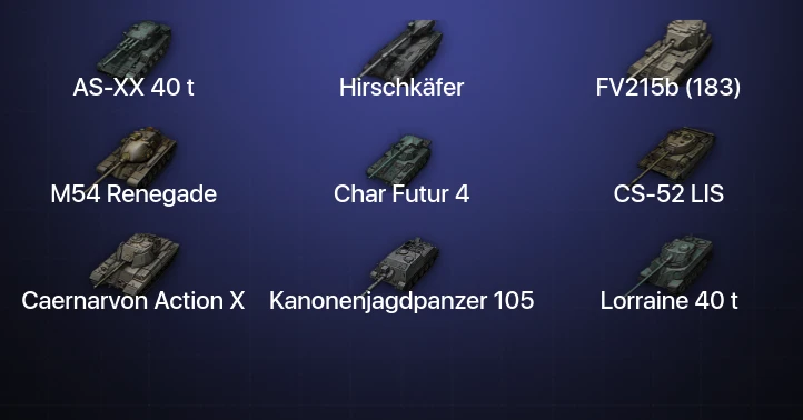 World of Tanks (EU) — 13 Топов | AS-XX 40 t | Hirschkäfer 