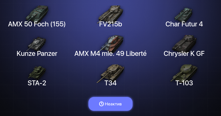 World of Tanks — Неактив | 7 Топов  