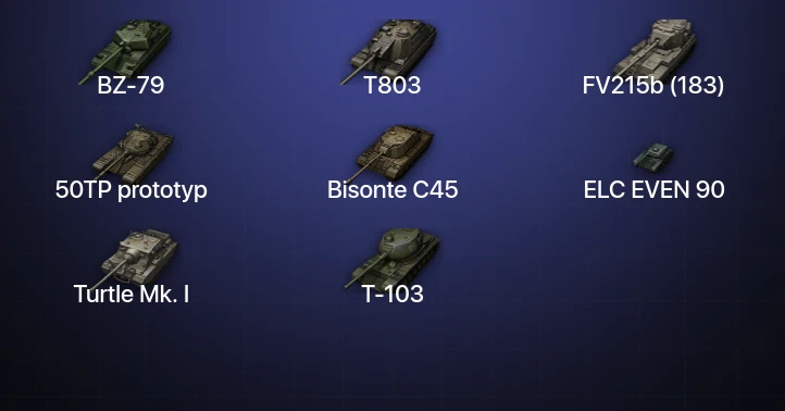 World of Tanks (EU) — 6 Топов | BZ-79 | T803 